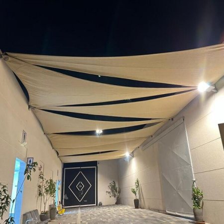 مظلات شراع للمساحات الخارجية بالمدينة المنورة