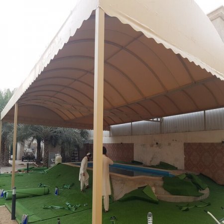 مظلات قماش PVC مقاوم للأشعة بالمدينة المنورة